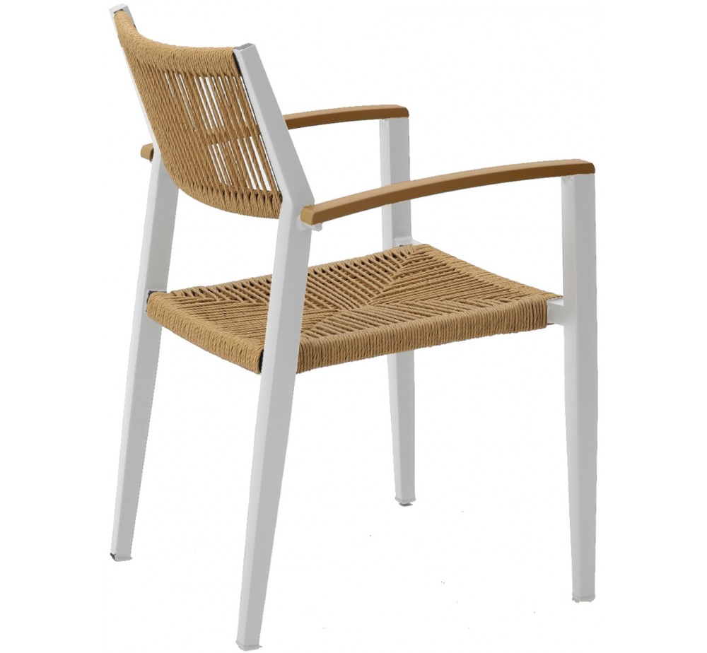 Mars Outdoor Aluminium Rope Chair - Welded Frame | Avant Garde