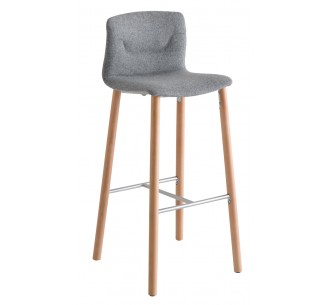 Slot 78/68 BL Upholstered bar stool