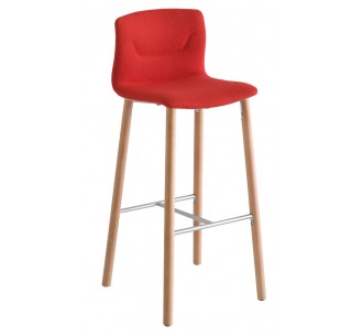 Slot 78/68 BL Upholstered bar stool by Gaber | Avant Garde 2