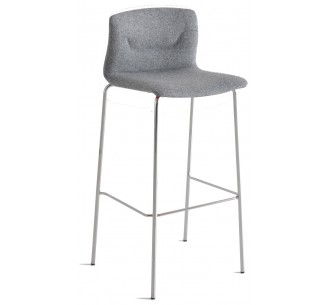 Slot 78/68 Upholstered metal bar stool by Gaber | Avant Garde 2