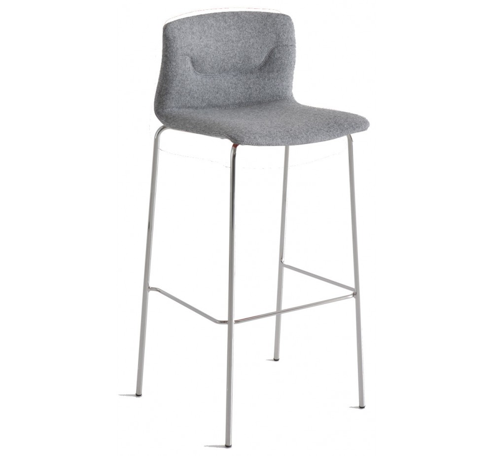 Slot 78/68 Upholstered μεταλλικό σκαμπό bar της Gaber | Avant Garde