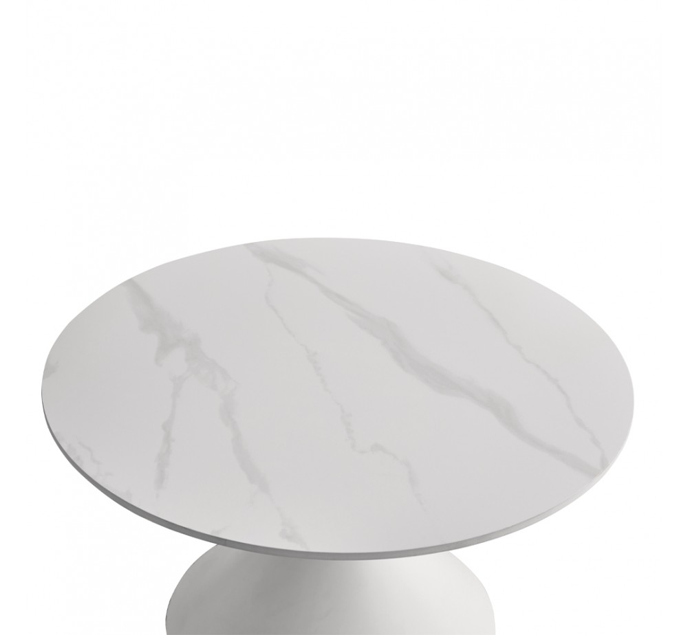 ICE COFFEE TABLE SET 2ΤΕΜ ΑΣΠΡΟ ΑΣΠΡΟ 70x70xH40cm