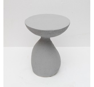 INDUSTRIAL SIDE TABLE ΓΚΡΙ ΑΝΟΙΧΤΟ 40,5x40,5xH51cm