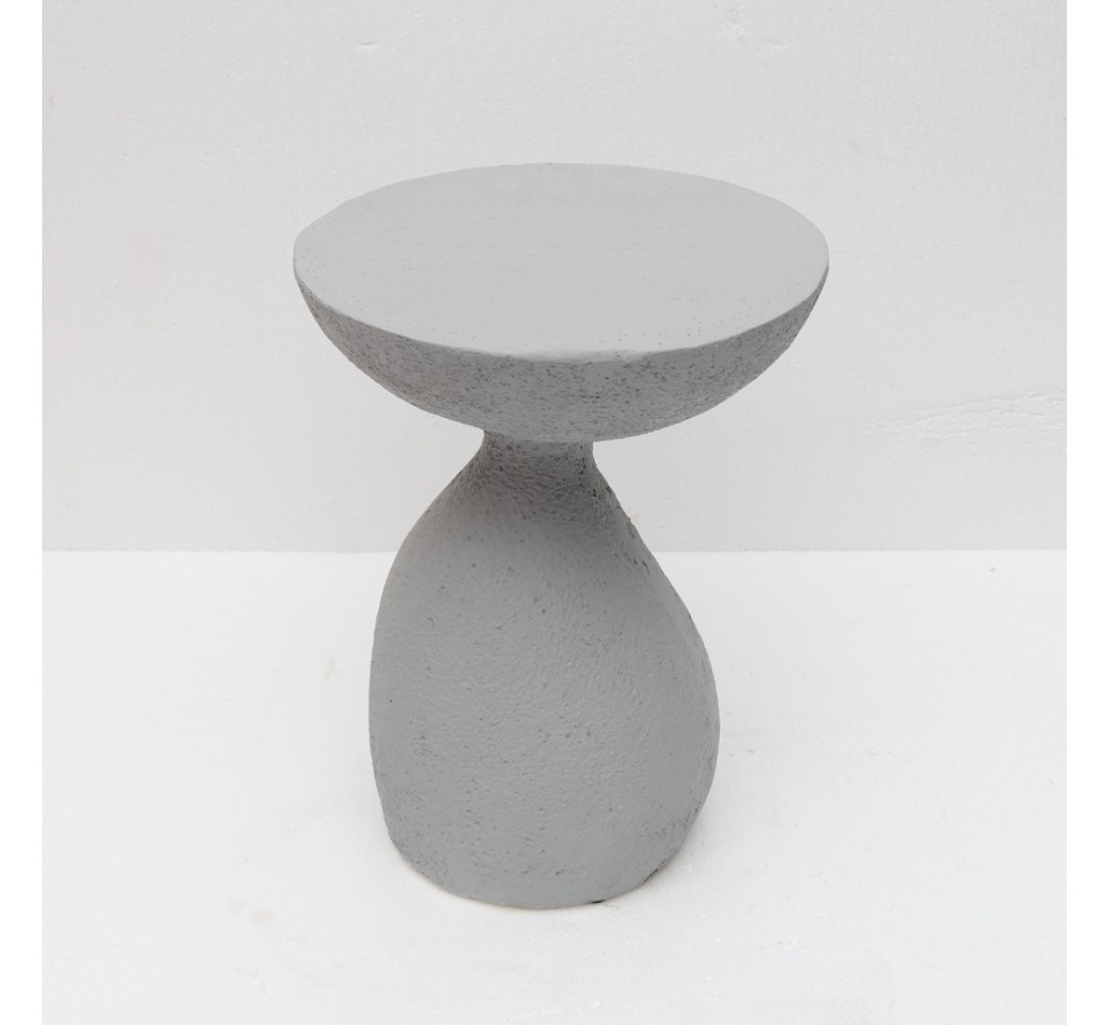INDUSTRIAL SIDE TABLE ΓΚΡΙ ΑΝΟΙΧΤΟ 40,5x40,5xH51cm