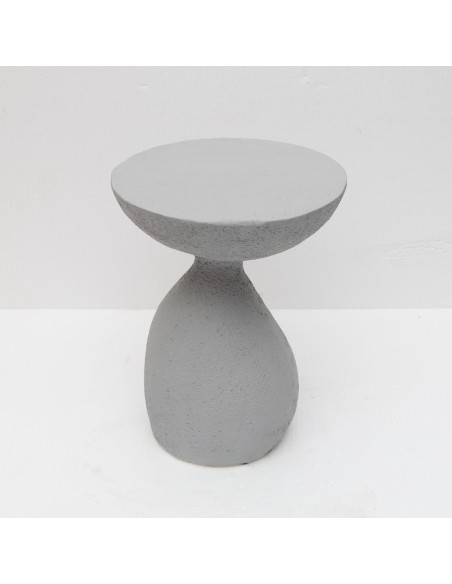 INDUSTRIAL SIDE TABLE ΓΚΡΙ ΑΝΟΙΧΤΟ 40,5x40,5xH51cm