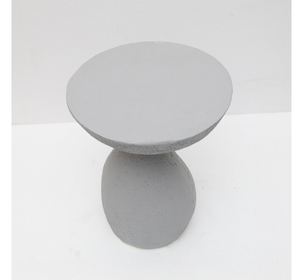 INDUSTRIAL SIDE TABLE ΓΚΡΙ ΑΝΟΙΧΤΟ 40,5x40,5xH51cm
