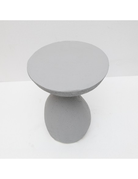 INDUSTRIAL SIDE TABLE ΓΚΡΙ ΑΝΟΙΧΤΟ 40,5x40,5xH51cm