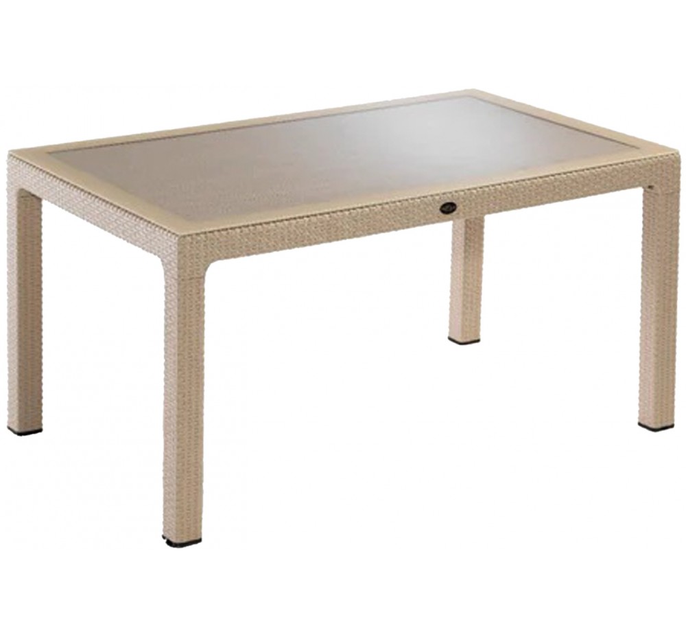 Defence150 table with glass by Novussi | Avant Garde