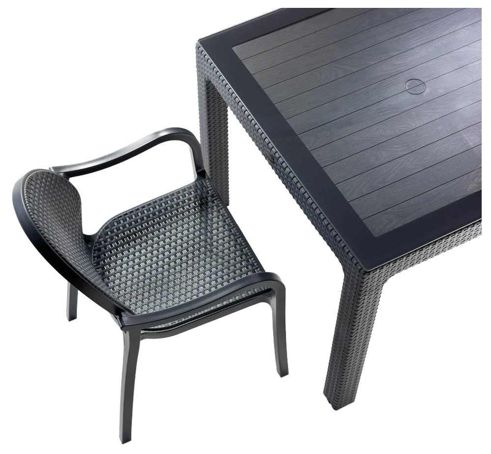 Defence150 table with glass by Novussi | Avant Garde