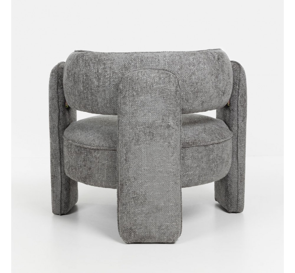 GRADA SMALL ΠΟΛΥΘΡΟΝΑ ΓΚΡΙ 79x85xH70,5cm