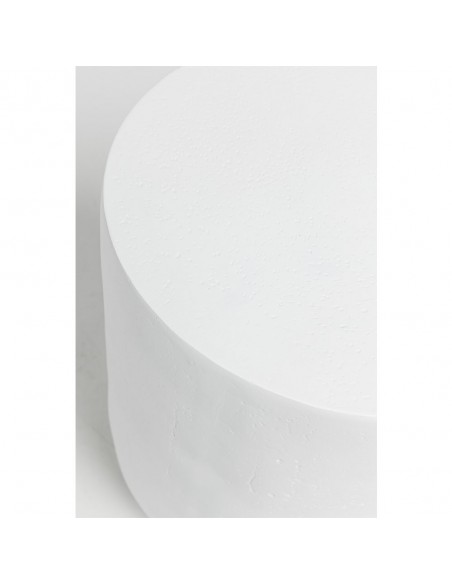 LITHOS ROUND SIDE TABLE ΛΕΥΚΟ 35,5x35,5xH45cm