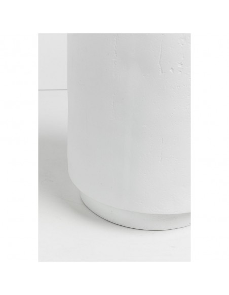 LITHOS ROUND SIDE TABLE ΛΕΥΚΟ 35,5x35,5xH45cm
