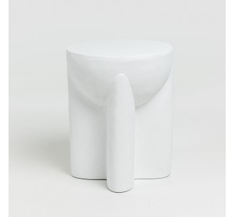 LITHOS HANDLE SIDE TABLE WHITE 36,5x36,5xH46,5cm 2