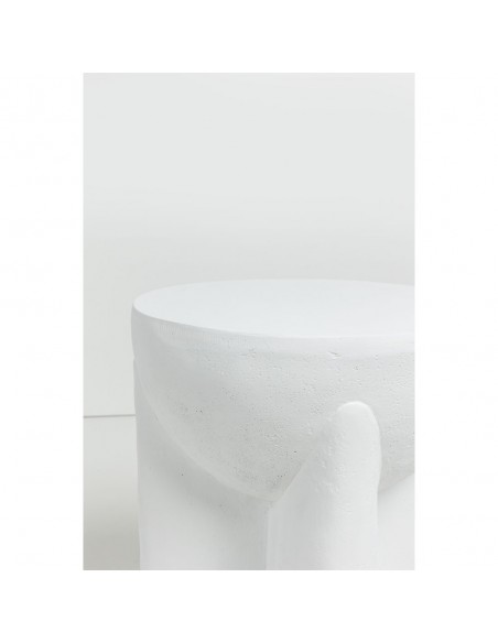 LITHOS HANDLE SIDE TABLE ΛΕΥΚΟ 36,5x36,5xH46,5cm