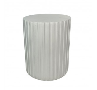 RAIL WHITE SIDE TABLE WHITE 40x40xH47cm