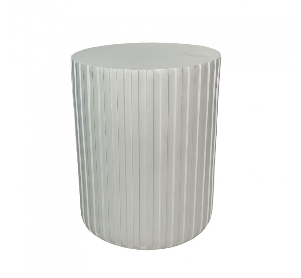 RAIL WHITE SIDE TABLE ΛΕΥΚΟ 40x40xH47cm