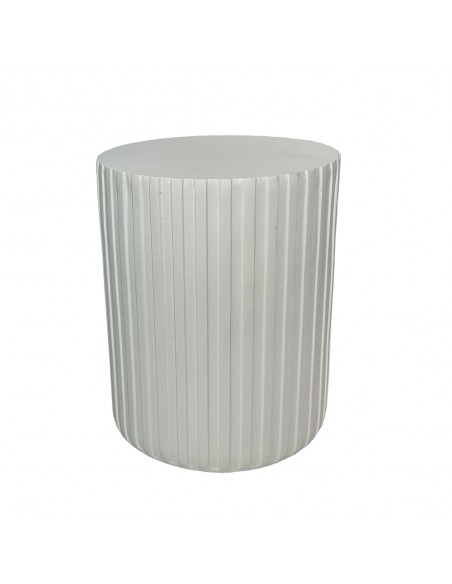 RAIL WHITE SIDE TABLE ΛΕΥΚΟ 40x40xH47cm
