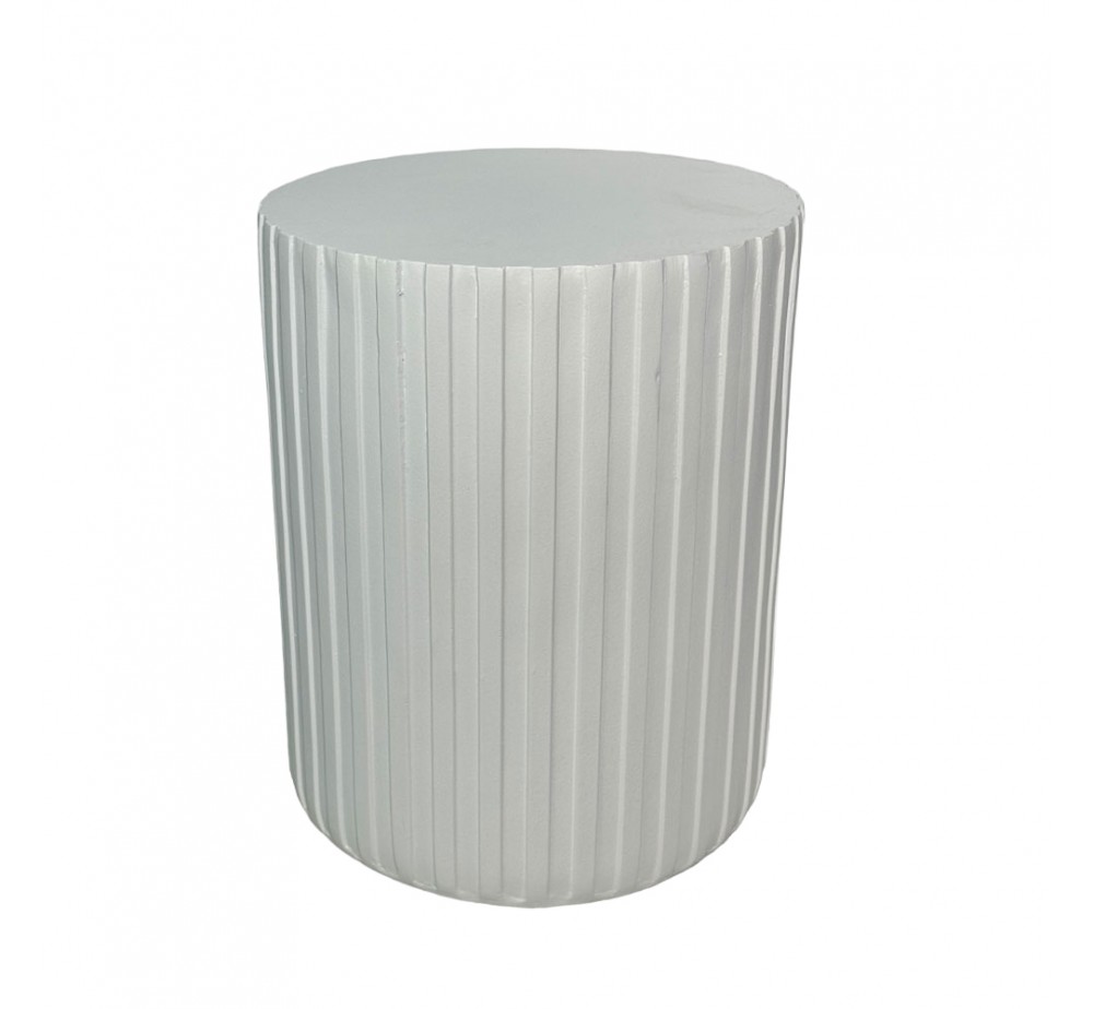 RAIL WHITE SIDE TABLE ΛΕΥΚΟ 40x40xH47cm