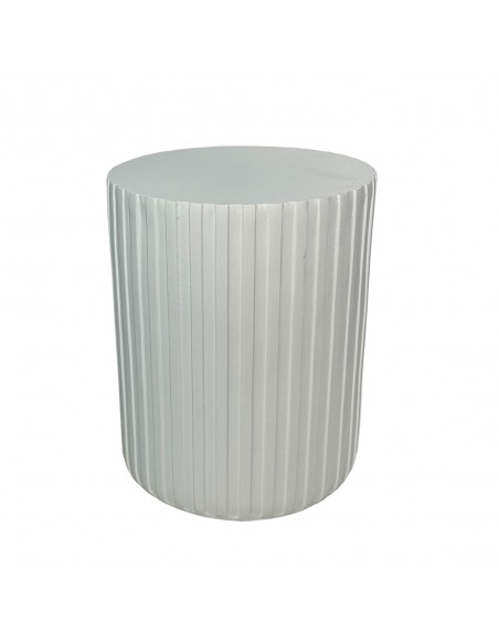 RAIL WHITE SIDE TABLE ΛΕΥΚΟ 40x40xH47cm