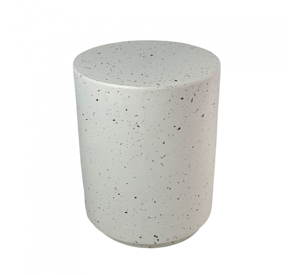 WHEEL ROUND SIDE TABLE TERRAZZO 36,5x36,5xH46cm