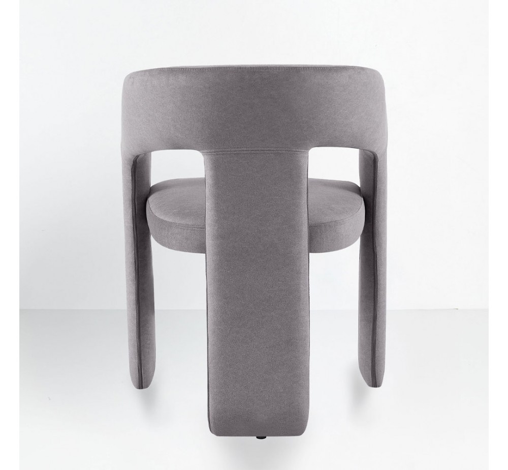 COCO ΠΟΛΥΘΡΟΝΑ ΓΚΡΙ ΣΚΟΥΡΟ 60x56xH81cm
