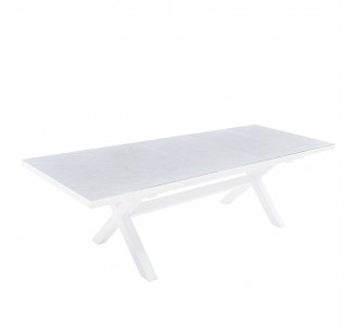 SORPRESA TABLE EXTENDABLE GREY LATTE WHITE 202x101xH77cm