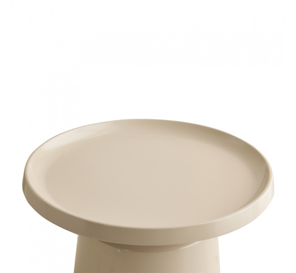 MOUSSE COFFEE TABLE SET 2ΤΕΜ CREAM 70x70xH50cm