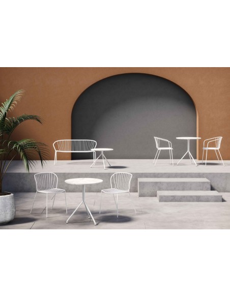 Amitha B cod.78/A metal armchair by Gaber | Avant Garde