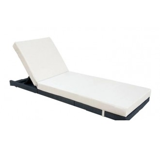 Sunlounger cushion with webbing