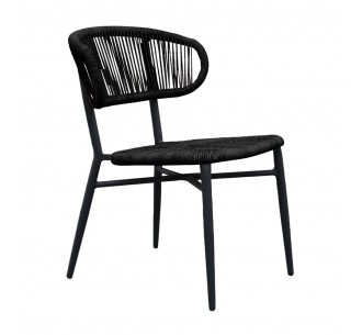 SEDAI CHAIR BLACK BLACK 55x60xH78cm