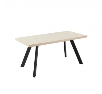 LITHOS ΤΡΑΠΕΖΙ BEIGE ΜΑΥΡΟ 160x80xH76cm