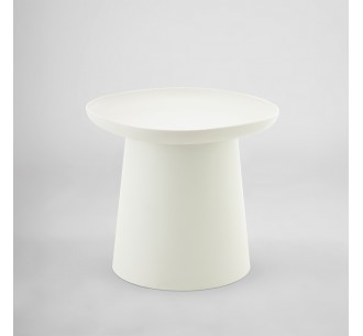 PLATE COFFEE TABLE OFF WHITE 50x50xH47,5cm