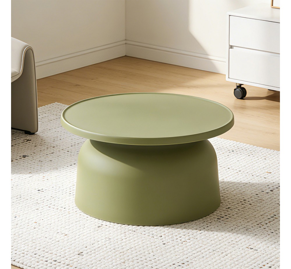 DOMI COFFEE TABLE ΠΡΑΣΙΝΟ 67x67xH36cm
