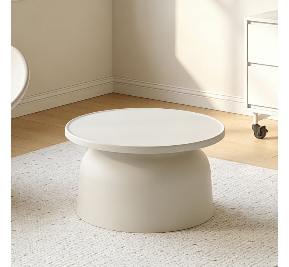 DOMI COFFEE TABLE OFF WHITE 67x67xH36cm