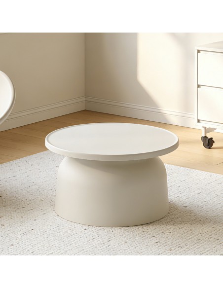 DOMI COFFEE TABLE OFF WHITE 67x67xH36cm