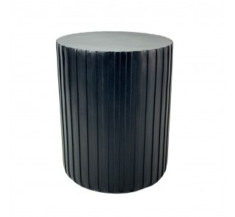 RAIL BLACK SIDE TABLE BLACK 40x40xH47cm
