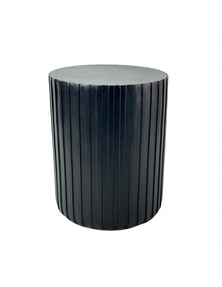 RAIL BLACK SIDE TABLE ΜΑΥΡΟ 40x40xH47cm