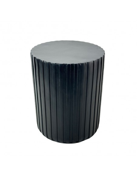 RAIL BLACK SIDE TABLE ΜΑΥΡΟ 40x40xH47cm