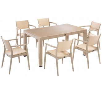 Seginus dinning table set 150x90cm - 2 years guarantee | Avant Garde