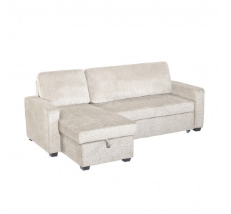 TRESOR SOFA BED REVERSABLE CORNER OFF WHITE 223x145xH91cm