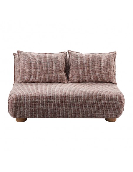 FUTON ΚΑΝΑΠΕΣ ΚΡΕΒΑΤΙ 2ΘΕΣΙΟΣ ΑΝΑΔΙΠΛΟΥΜΕΝΟΣ TERRACOTTA BEIGE ΜΕ PATTERN 141x87xH76cm
