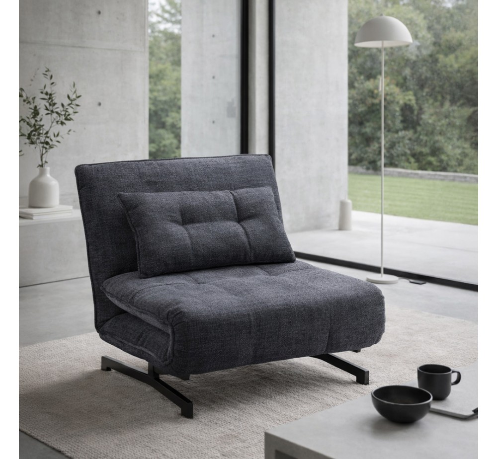 ESCADA ΚΑΡΕΚΛΑ ΑΝΑΔΙΠΛΟΥΜΕΝΗ ΑΝΘΡΑΚΙ 92x88xH86cm