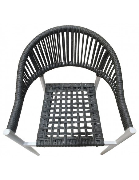 Analia aluminum rope armchair -2 years guarantee | Avant Garde design