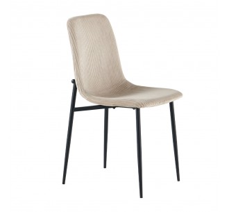 TESSERA CHAIR BEIGE BLACK 54x44,5xH87cm