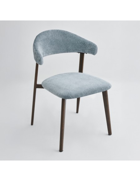 COUBRE CHAIR LIGHT BLUE GREY BITTER BROWN 60x51xH80cm