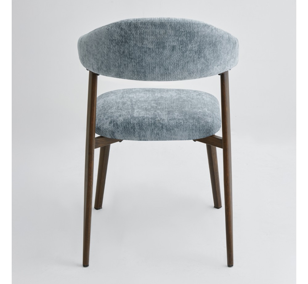 COUBRE CHAIR LIGHT BLUE GREY BITTER BROWN 60x51xH80cm