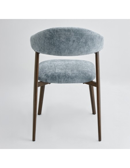 COUBRE CHAIR LIGHT BLUE GREY BITTER BROWN 60x51xH80cm