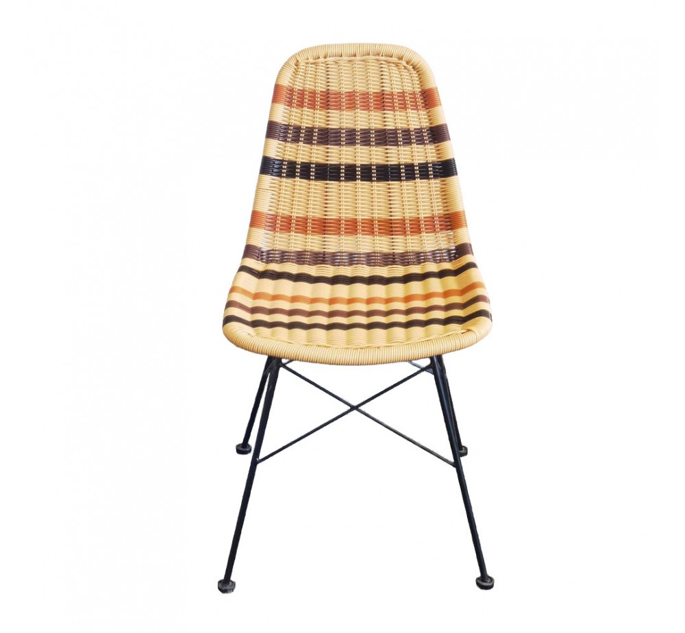 EARTHY ΚΑΡΕΚΛΑ ΜΠΕΖ ΕΚΑΙ ΜΑΥΡΟ 44x57xH81cm