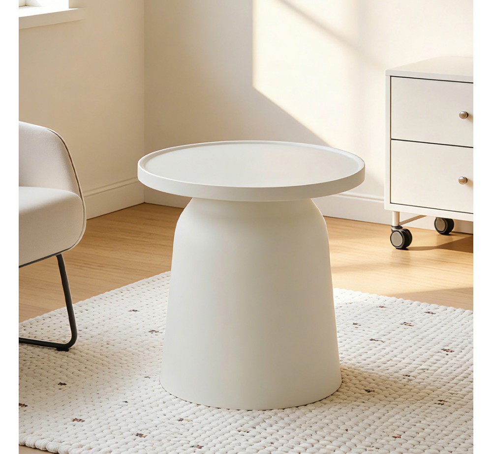 DOMI COFFEE TABLE OFF WHITE 47x47xH46cm