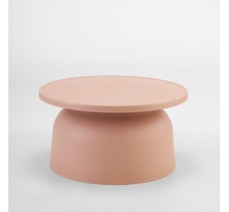 DOMI COFFEE TABLE SALMON 67x67xH36cm
